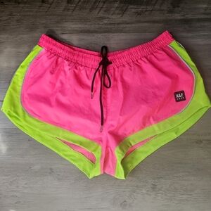 Abercrombie & Fitch Active Pink and Green Athletic Shorts. Size Medium.